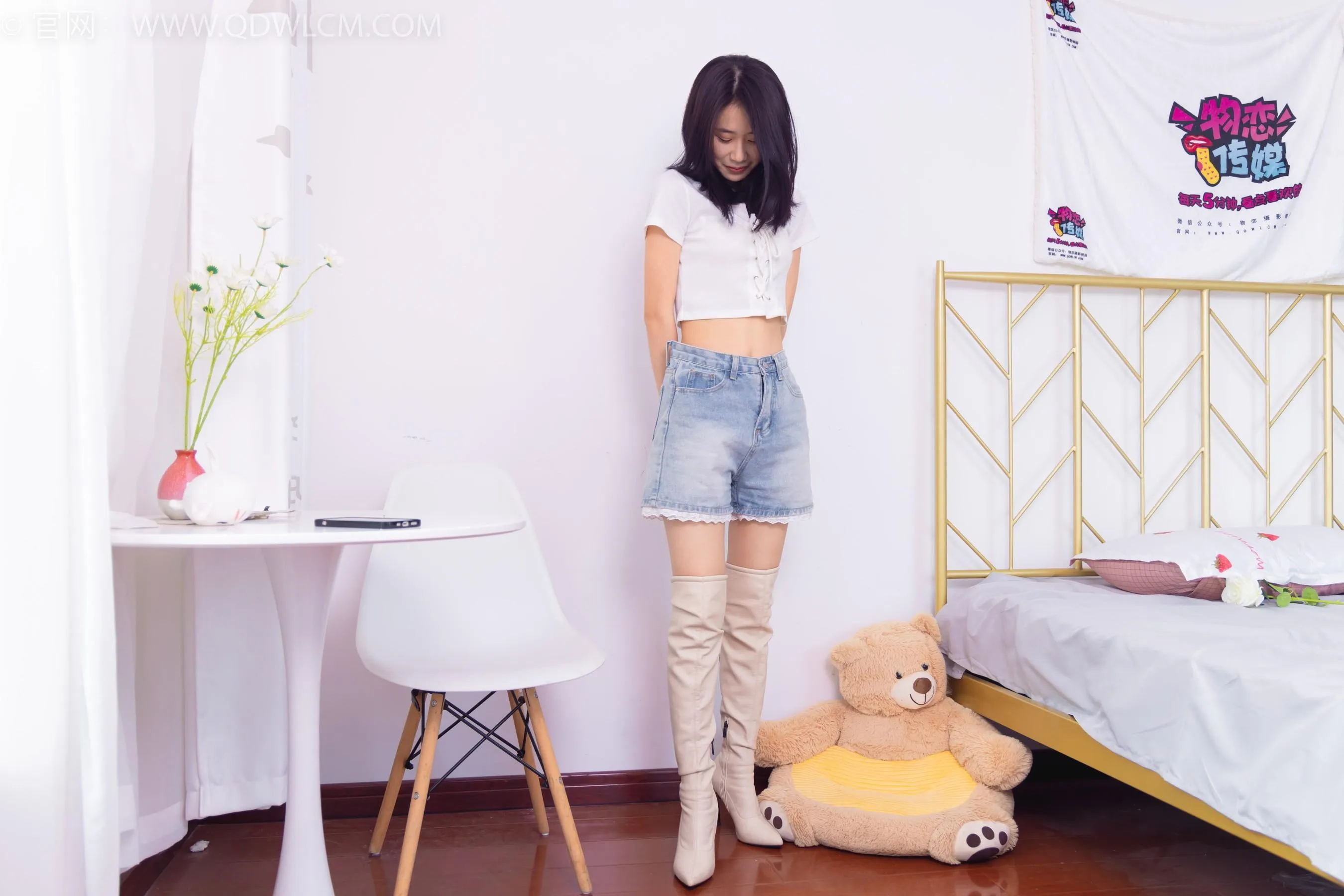 物恋传媒 NO.1552 菜菜-白色的花 [178P]插图4
